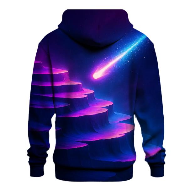 Neon Comet Terraces embroidered hoodies