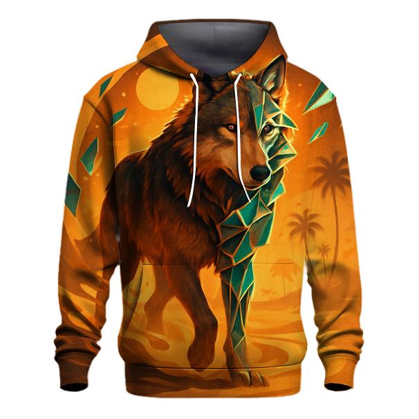Desert Glass Mirage Wolf hoodies fashion