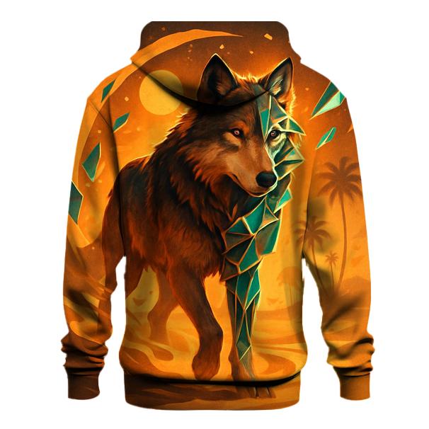 Desert Glass Mirage Wolf hoodies fashion