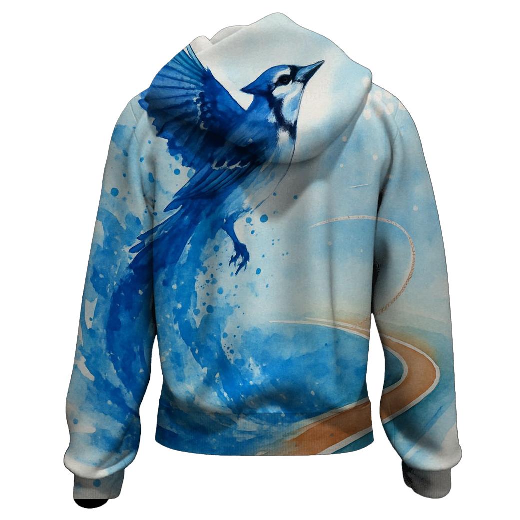 Watercolor Rally Wash, Blue Jays Surge hoodie designs