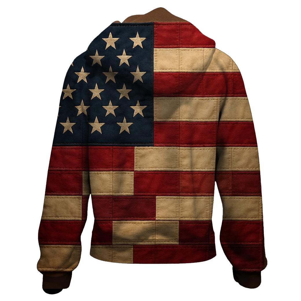 Patchwork Heritage Banner printed hoodies