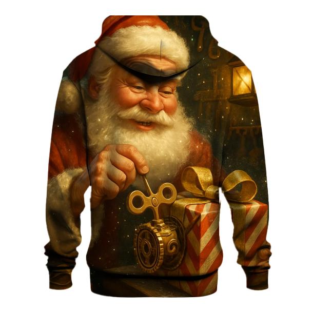 Workshop Blizzard Santa With Clockwork Gifts embroidered hoodies
