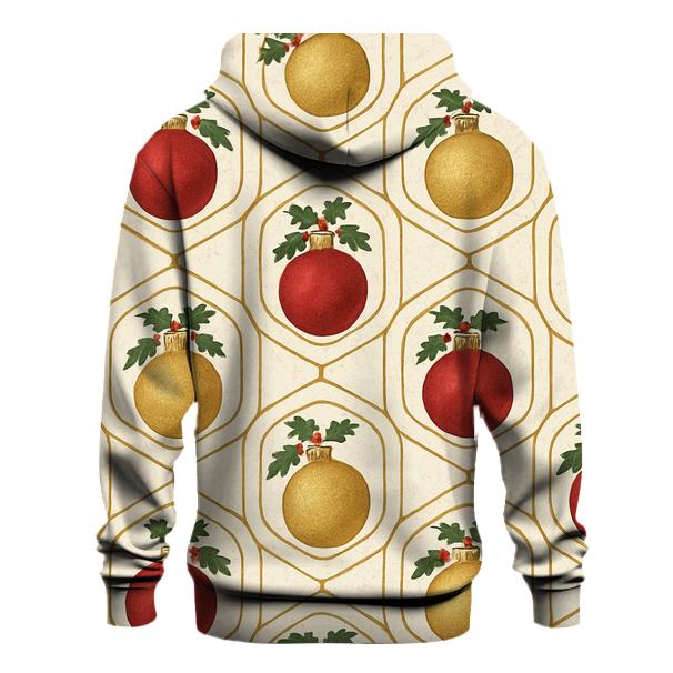 Crimson Ornament Medallion Tessellation On Ivory Background pullover hoodies