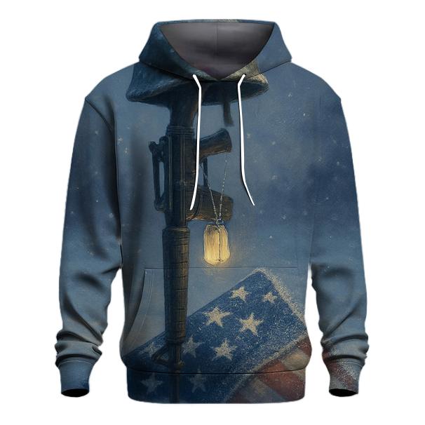 Memorial Lantern In Flag Frost graphic hoodies