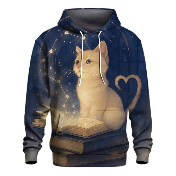 Starlit Library Purr Oracle premium hoodies
