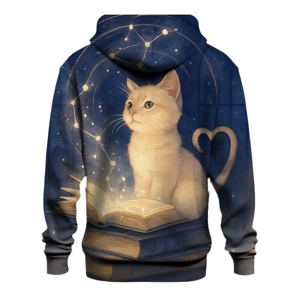 Starlit Library Purr Oracle premium hoodies