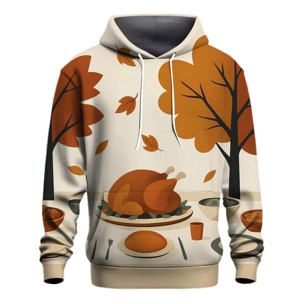Sunlit Leaves Over The Feast Table hoodies fashion