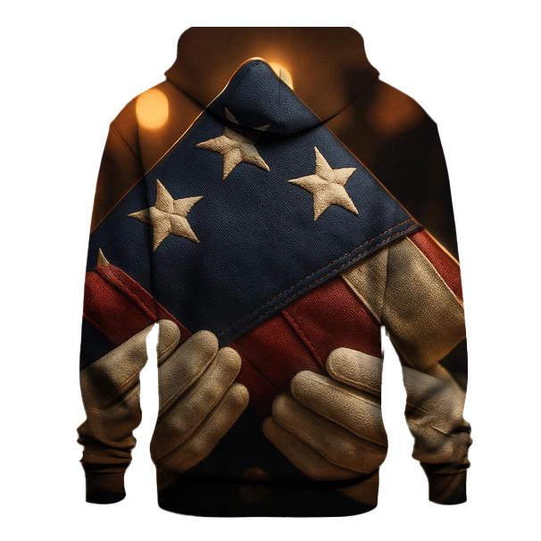 Guardian Hands Around Folded Colors graphic hoodies