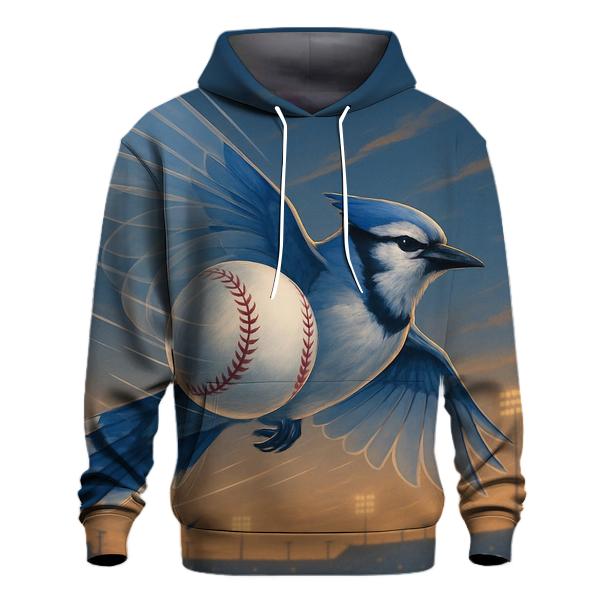 Winged Fastball In Blue Jays Flight pullover hoodies