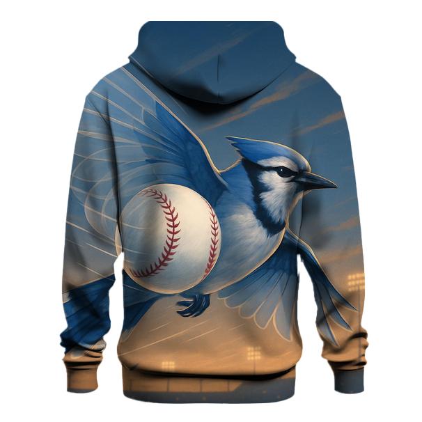 Winged Fastball In Blue Jays Flight pullover hoodies