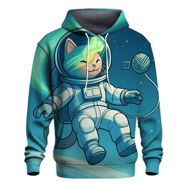 Polar Aurora Astronaut Cat custom hoodies