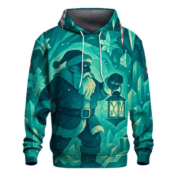 Santa In Crystal Cave Of Peppermint Ice hoodies fashion