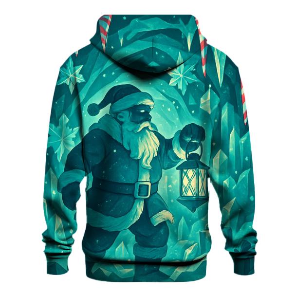 Santa In Crystal Cave Of Peppermint Ice hoodies fashion