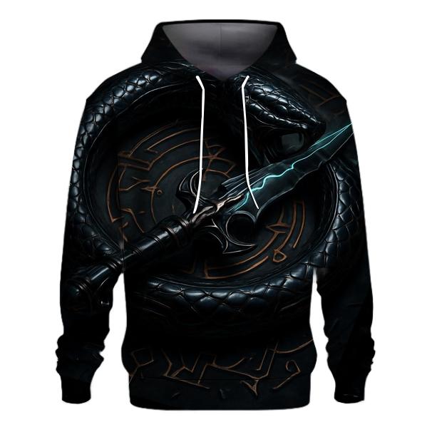 Obsidian Serpent Dagger Oath heavyweight hoodies