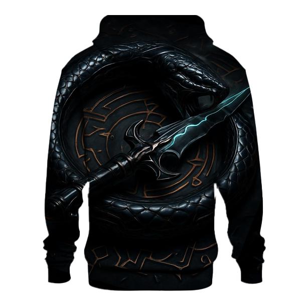 Obsidian Serpent Dagger Oath heavyweight hoodies