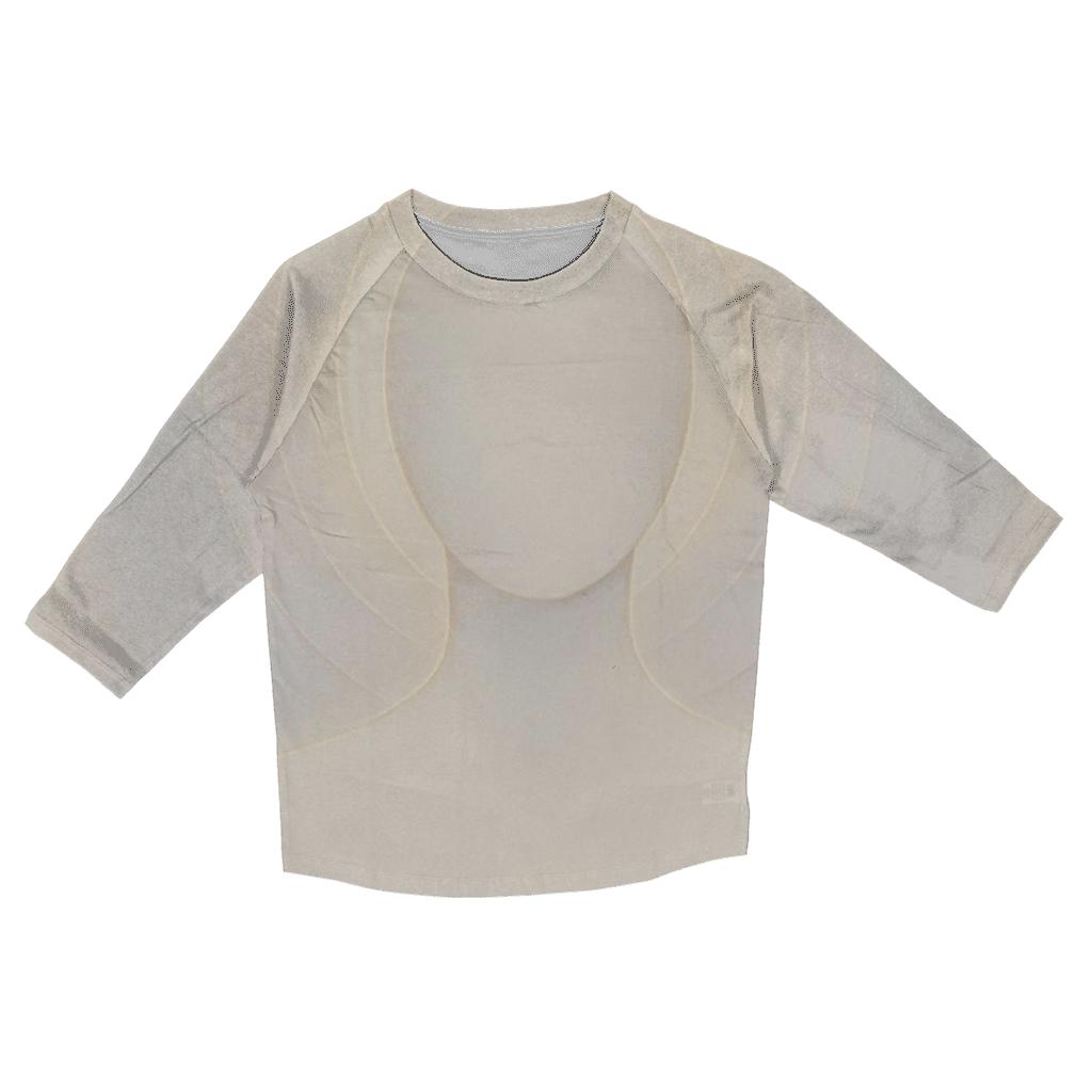 Luminous Breathing Aura printed three quarter sleeve shirts