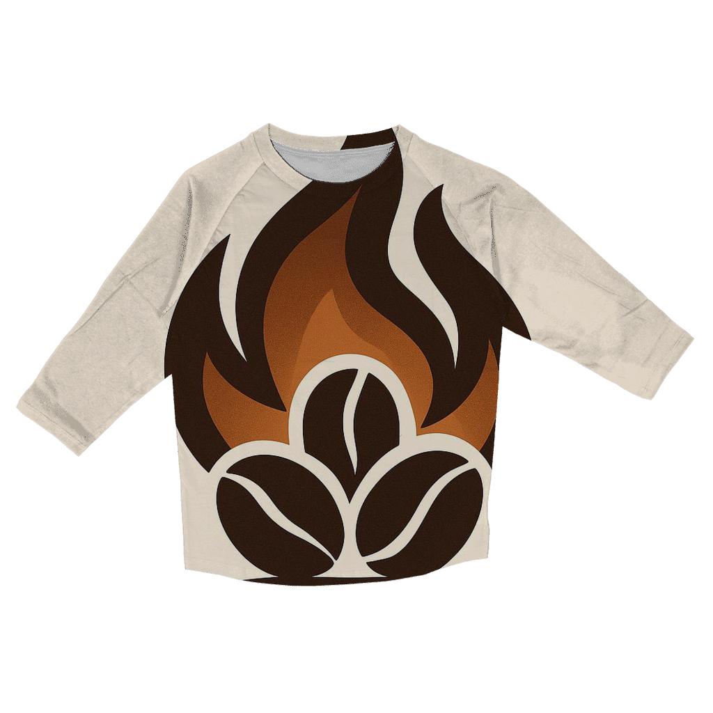 Roaster Flame Crest cotton quarter sleeve shirts