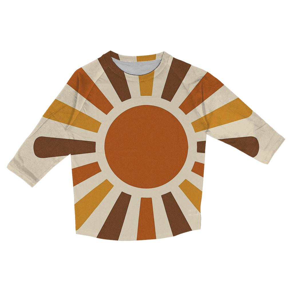 Groovy Sunburst Wallpaper custom 3/4 sleeve shirts