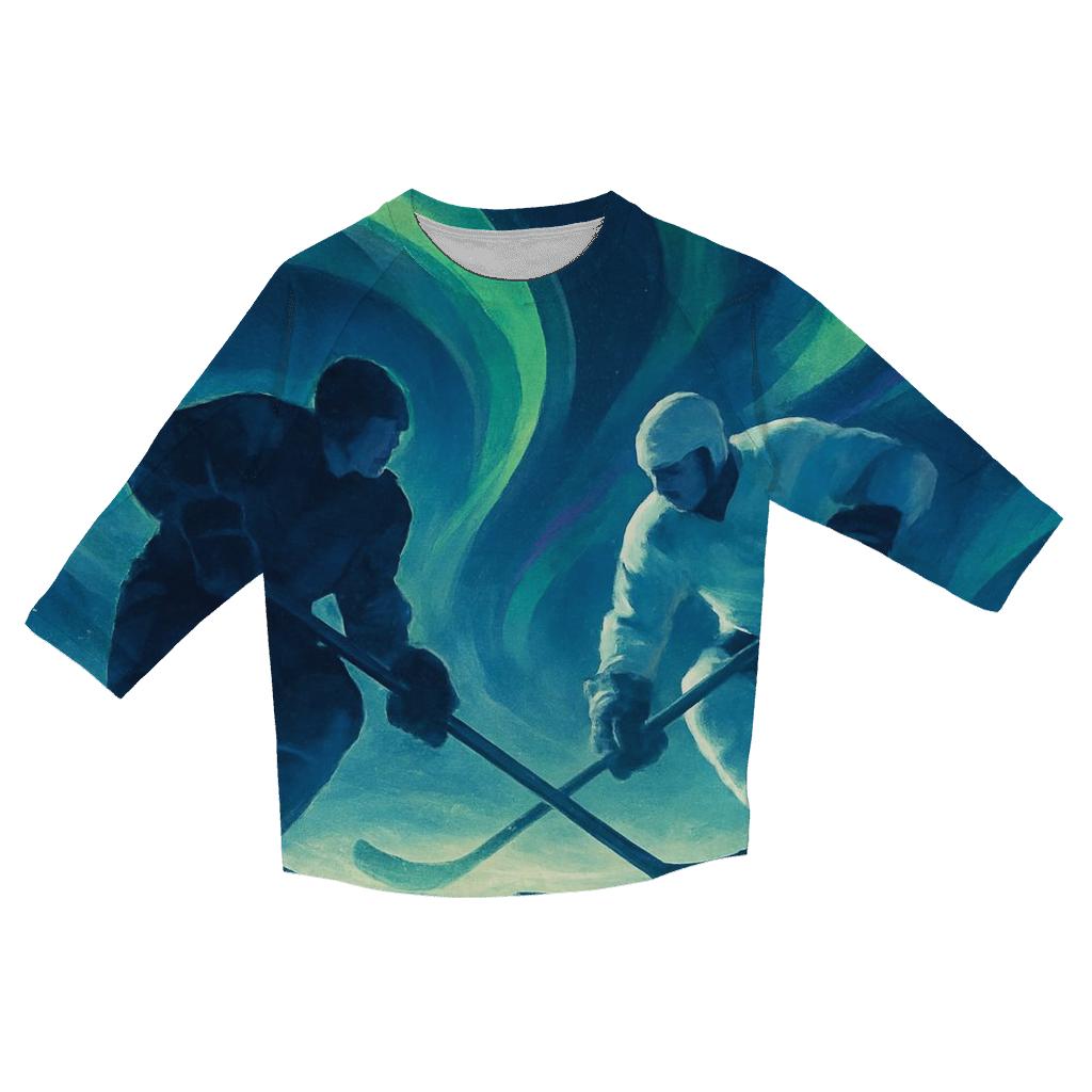 Aurora Ice Hockey Clash stylish quarter sleeve tops