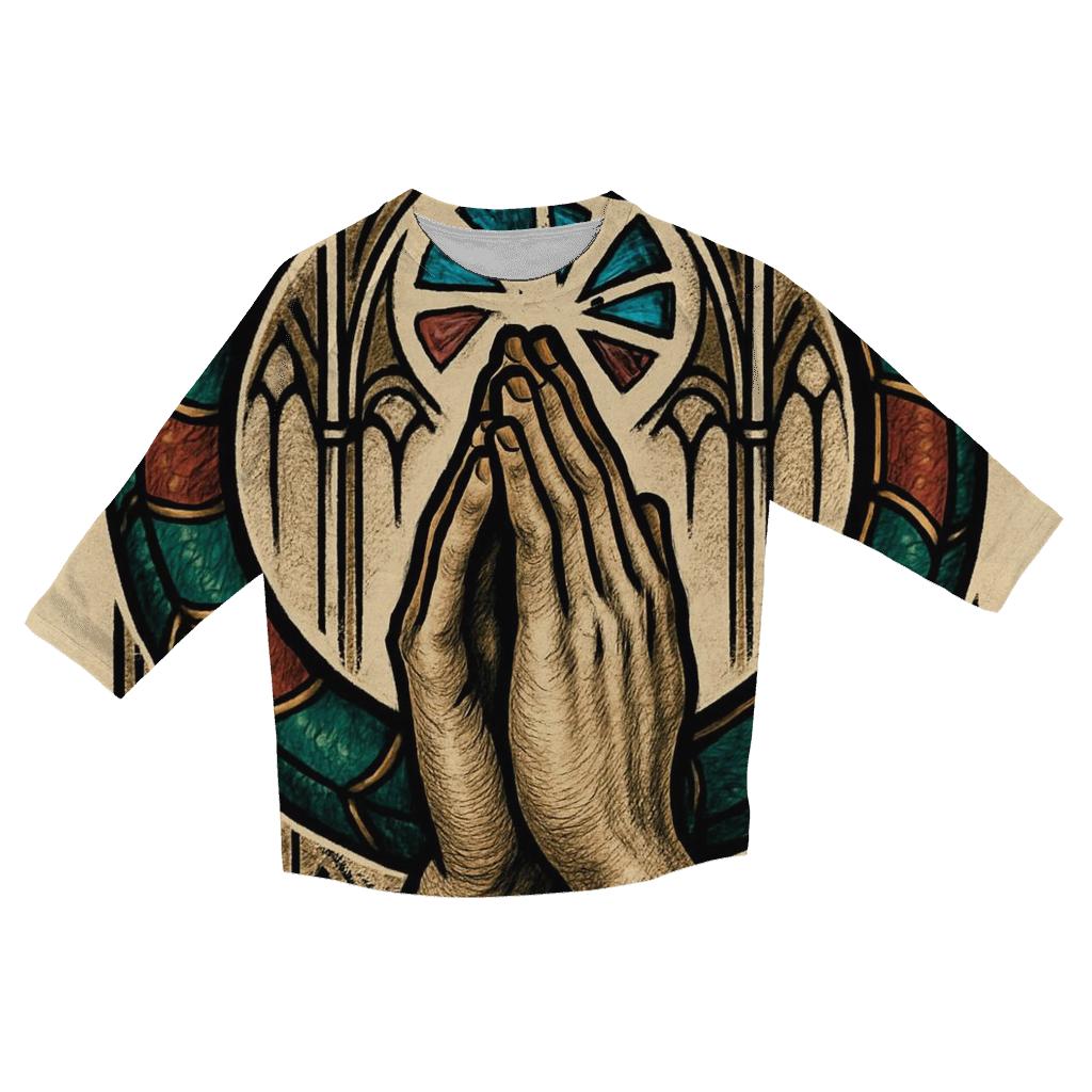 Cathedral Glass Ouroboros Halo personalized 3/4 sleeve tees