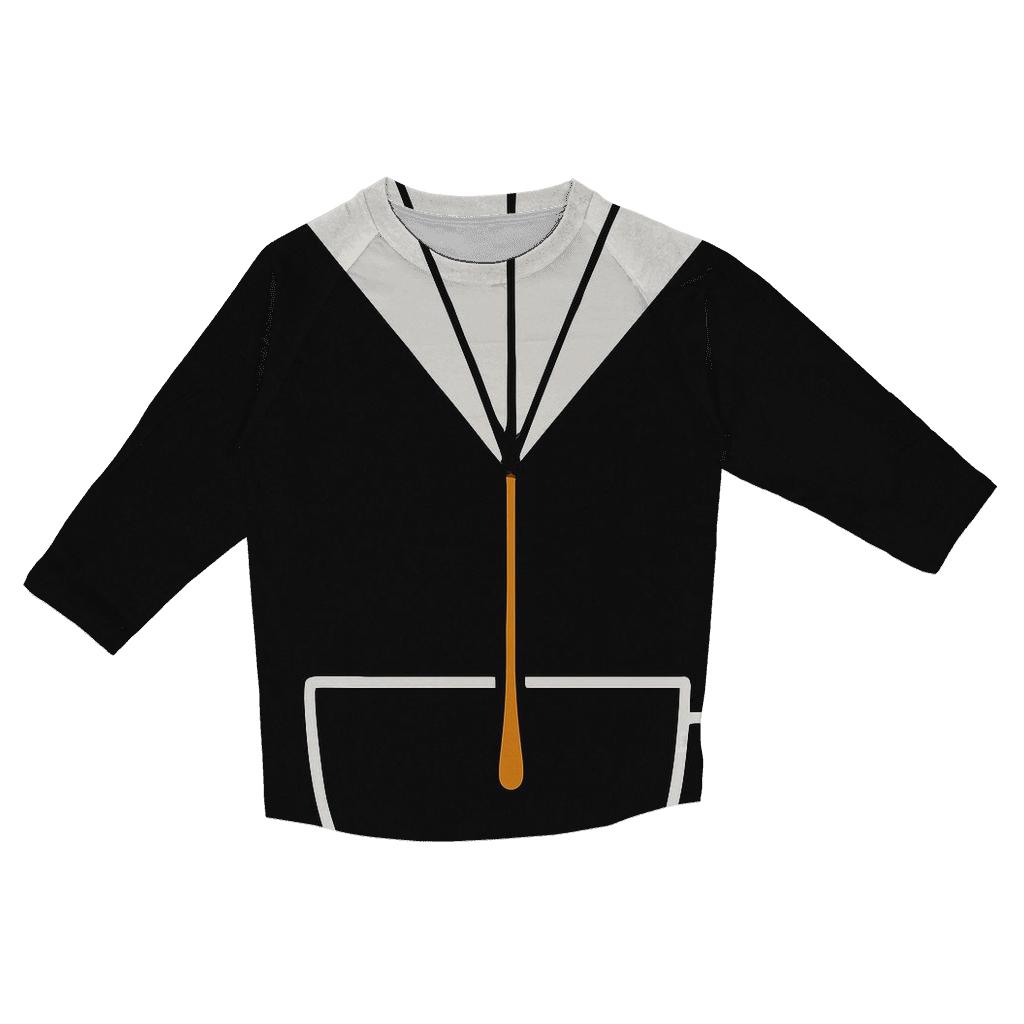 Filter Fold Geometry designer 3/4 sleeve blouses