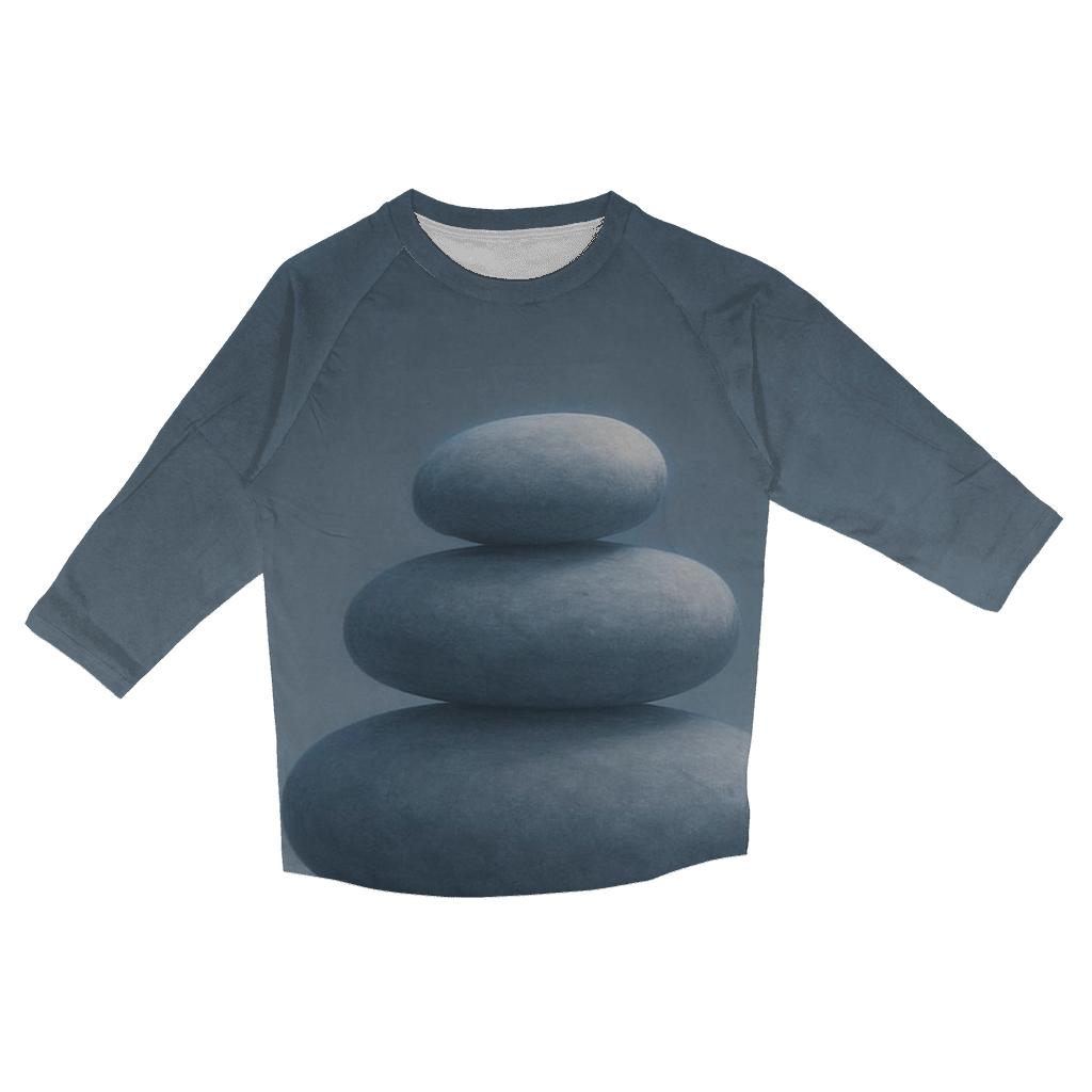 Moonlit Balance Stones trendy 3/4 sleeve tops