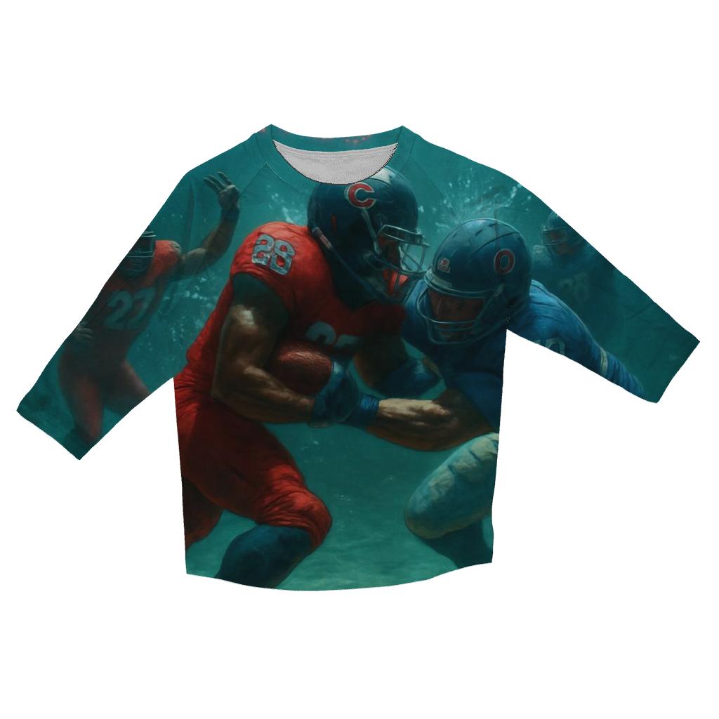 Deep Sea Stadium Collision fashion 3/4 sleeve shirts