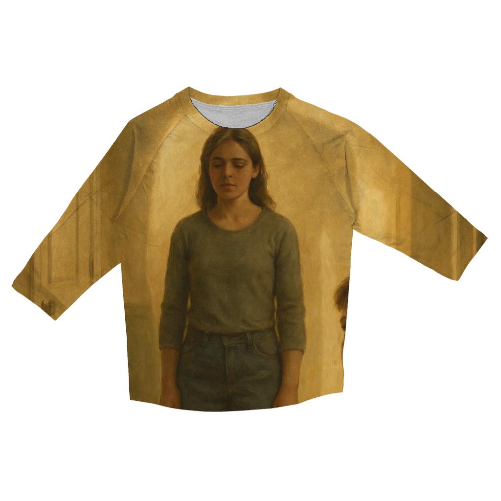 The Courage She Hid Inside Ordinary Days custom 3/4 sleeve shirts