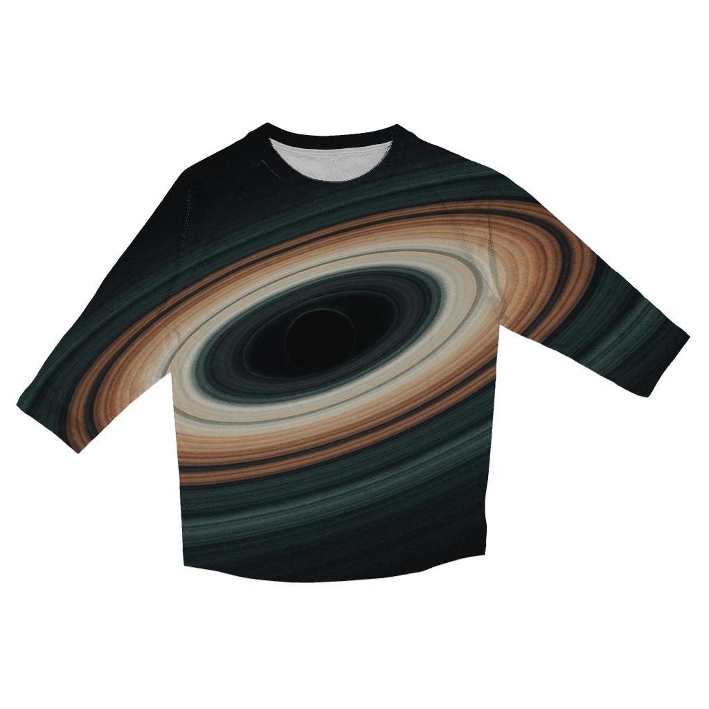Accretion Disk Banded Glow designer 3/4 sleeve blouses