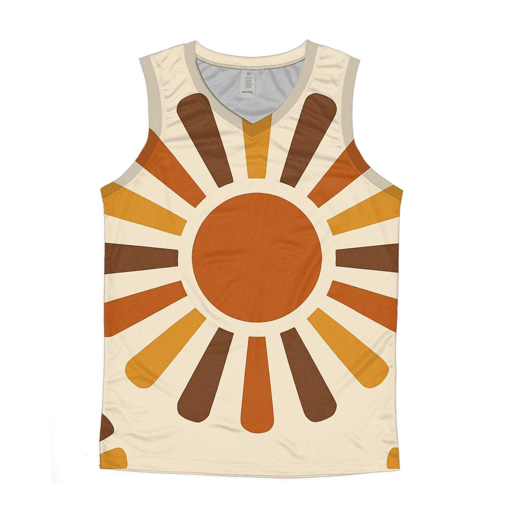 Groovy Sunburst Wallpaper sports performance tank tops