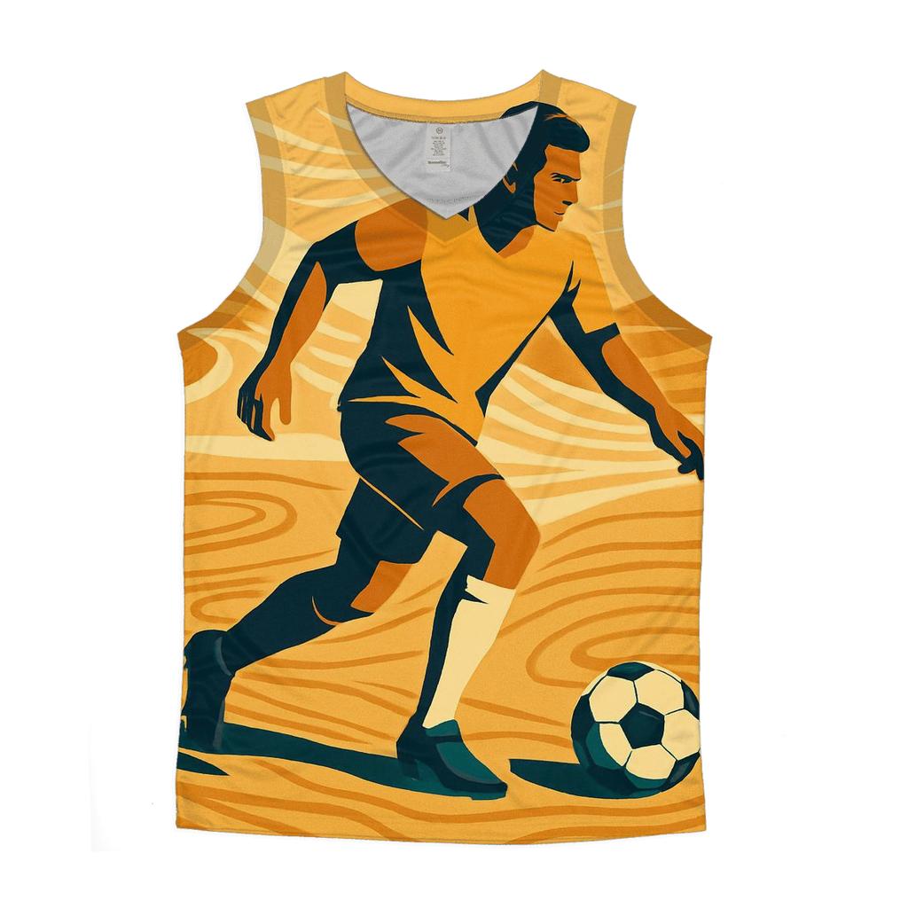 Desert Dune Football Dribble trendy fitted tank tops
