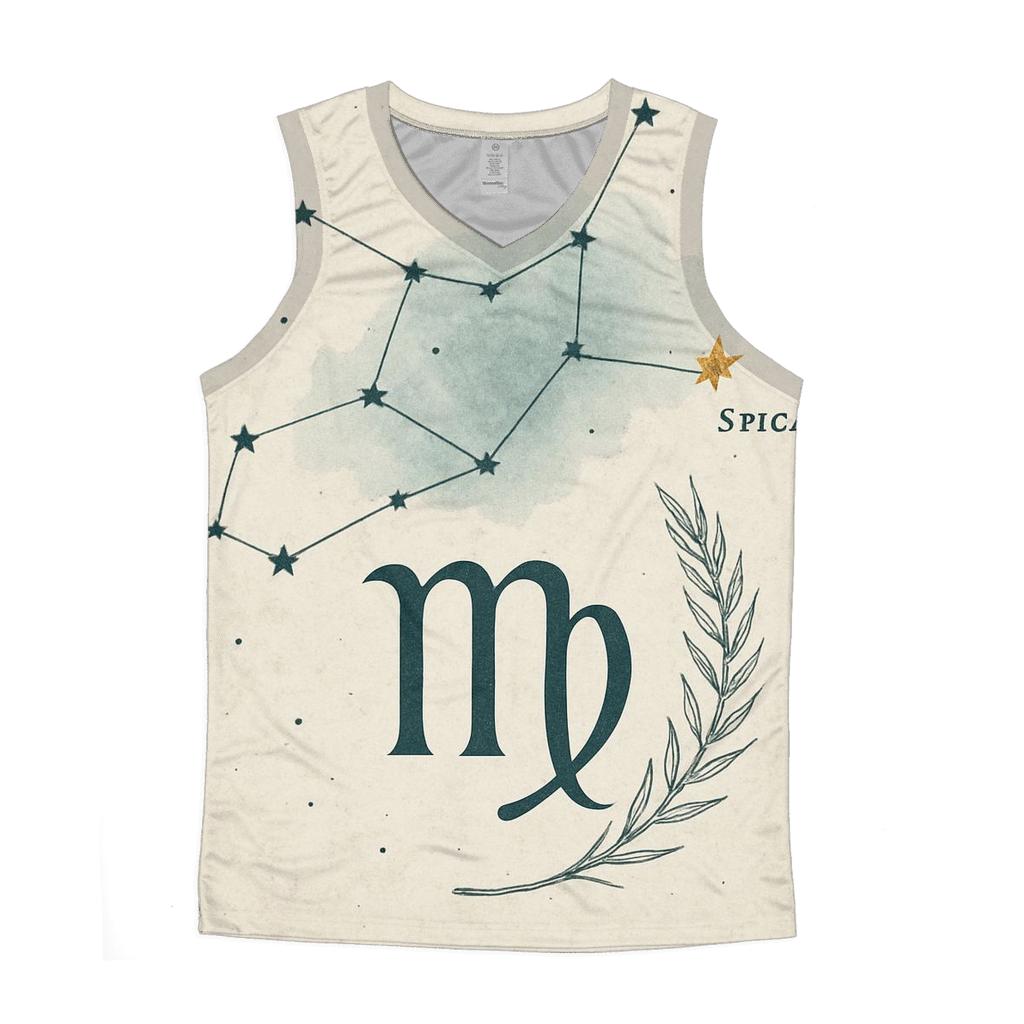 Virgo Sheaf Of Wheat Star Chart trendy fitted tank tops