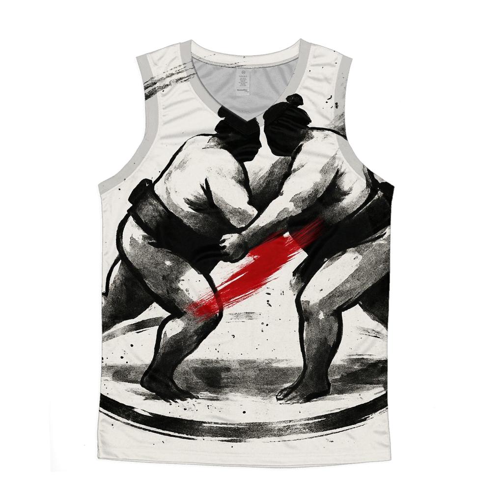 Tatami Thunder Sumo Moment graphic print tank tops