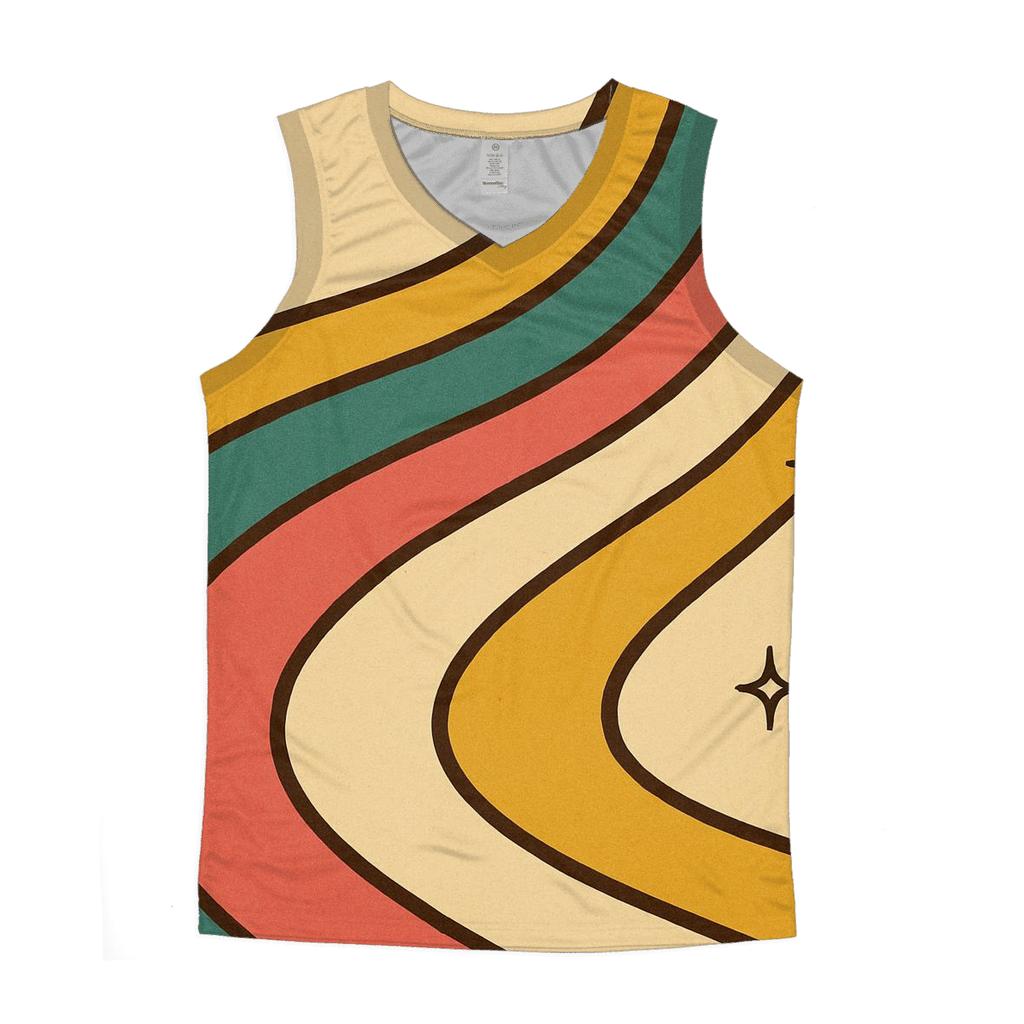 Roller Rink Rainbow Lanes sports performance tank tops