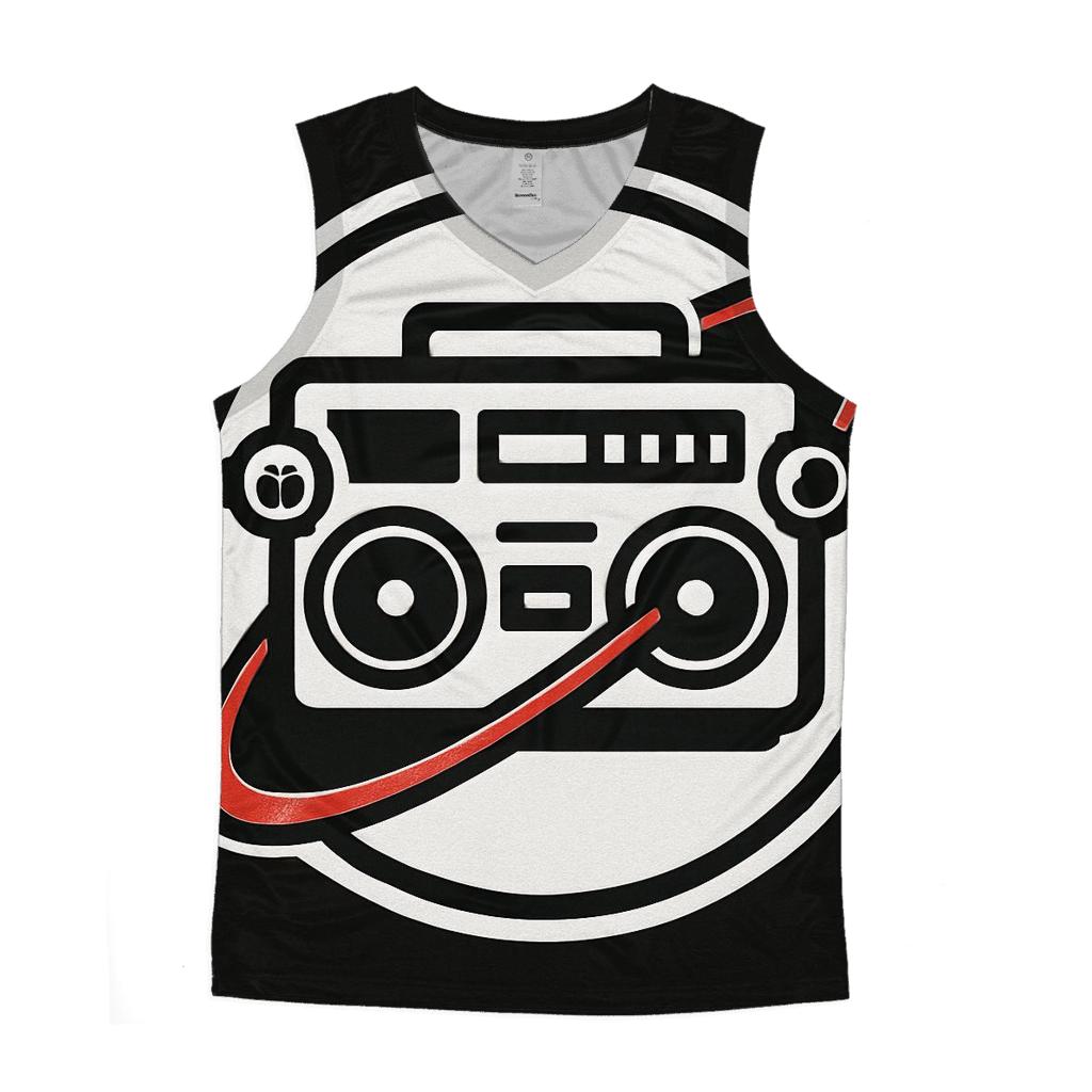 Boombox Orbit Badge sports performance tank tops