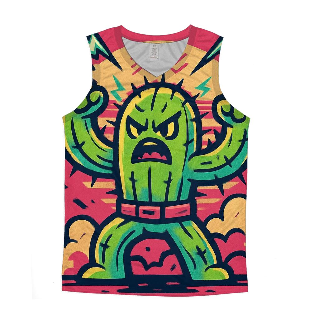 Cactus Thunder Totem personalized athletic tanks