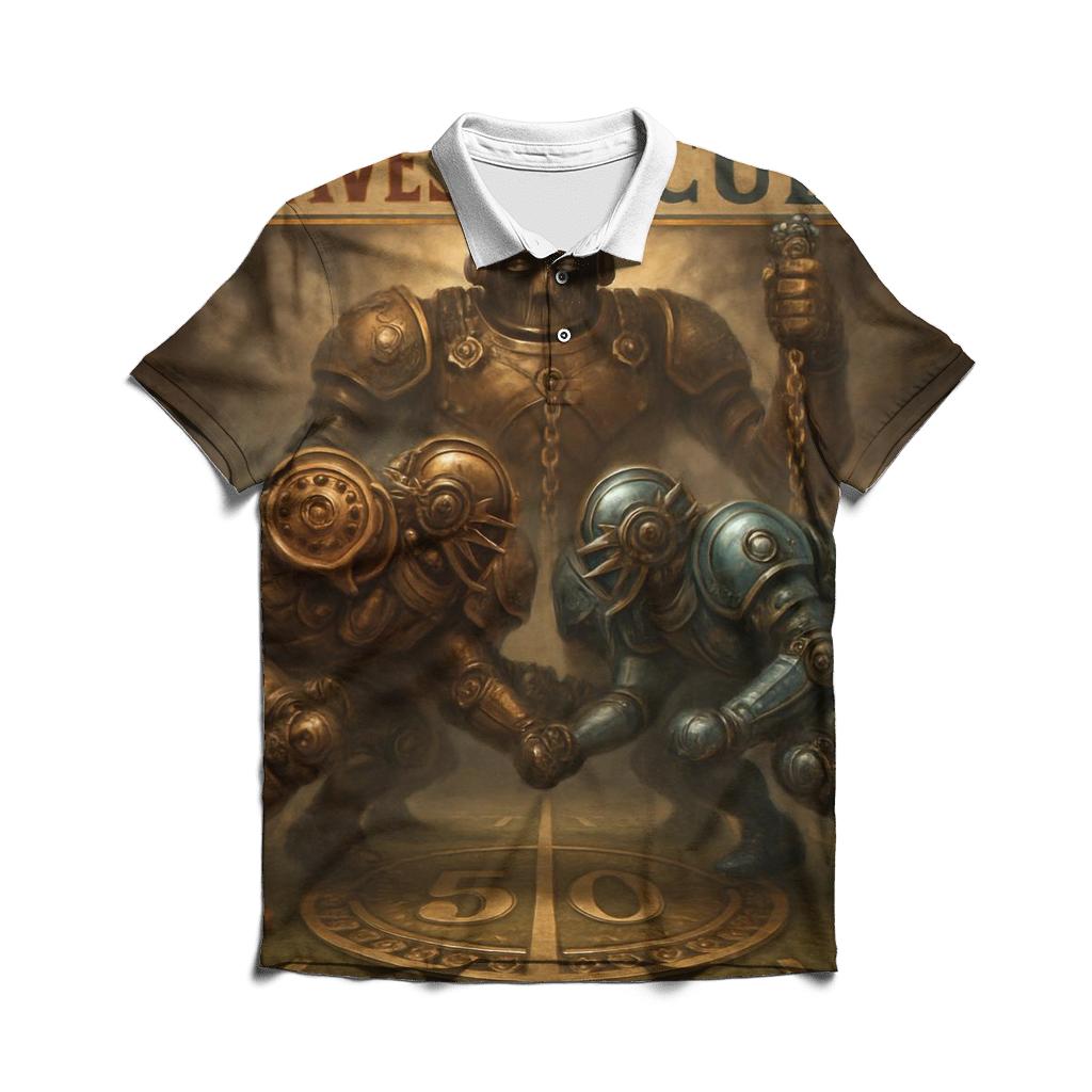 Clockwork Rivalry Field stylish collar polo tees