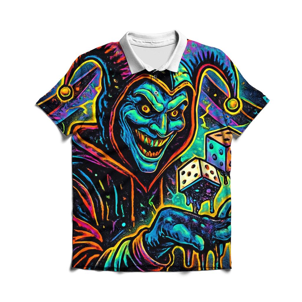 Nebula Dice Carnival custom polo shirts