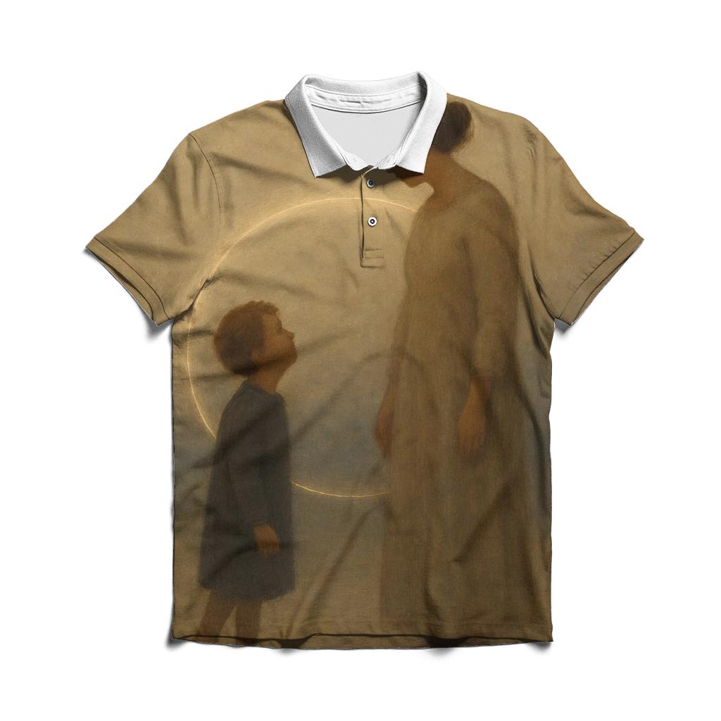 The Quiet Gravity Of Her Love premium cotton polo shirts
