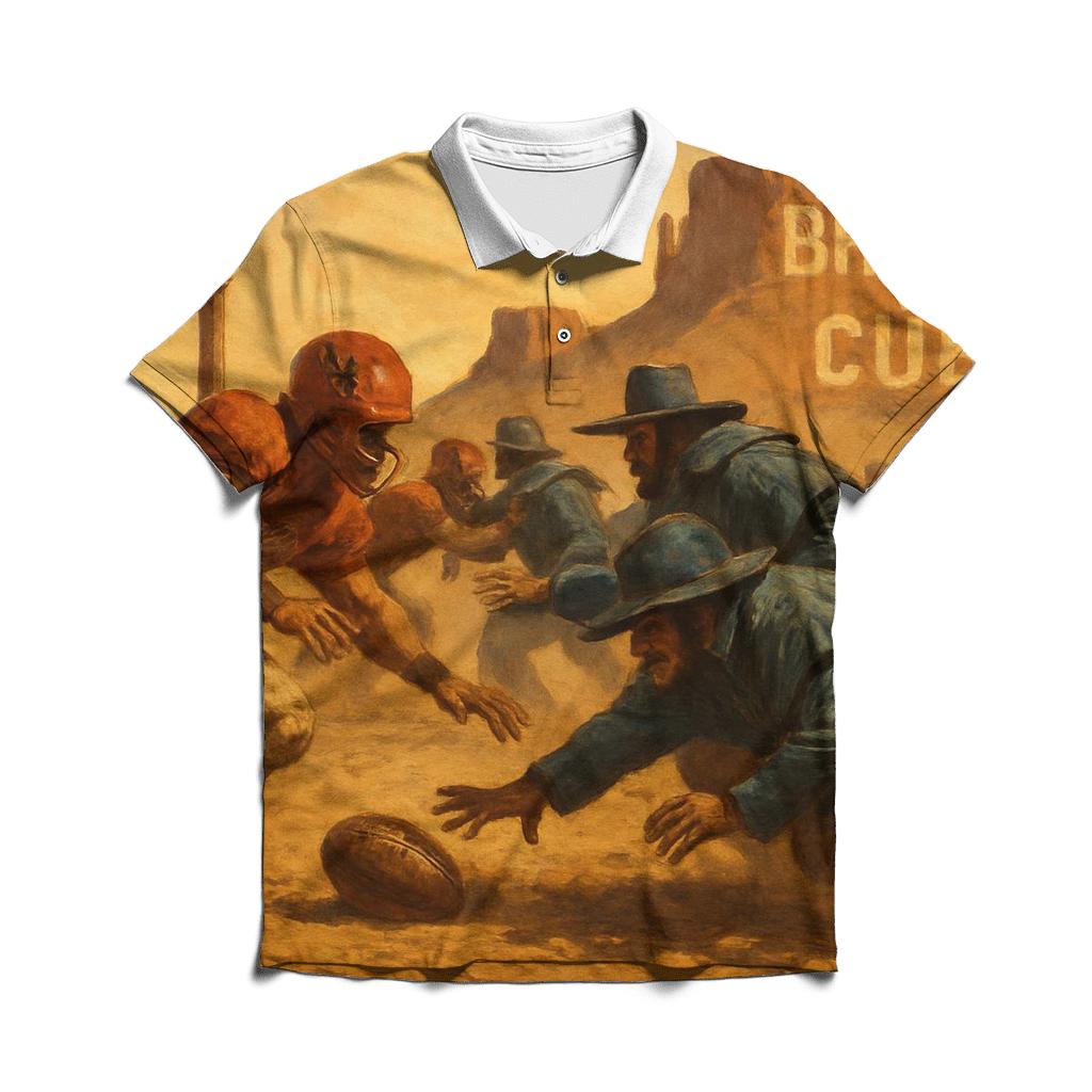 Desert Dust Bowl Fourth Down stylish collar polo tees