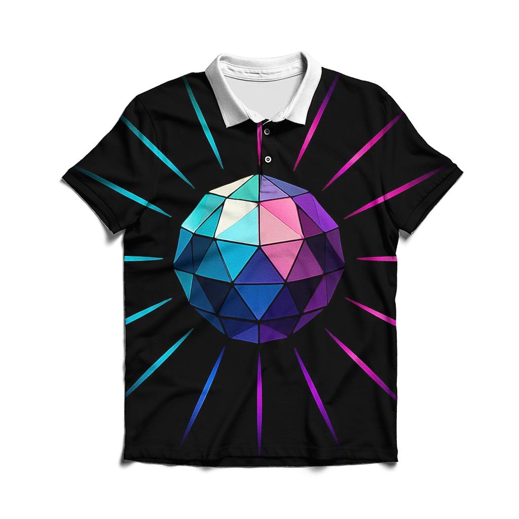 Disco Prism Burst classic pique polos