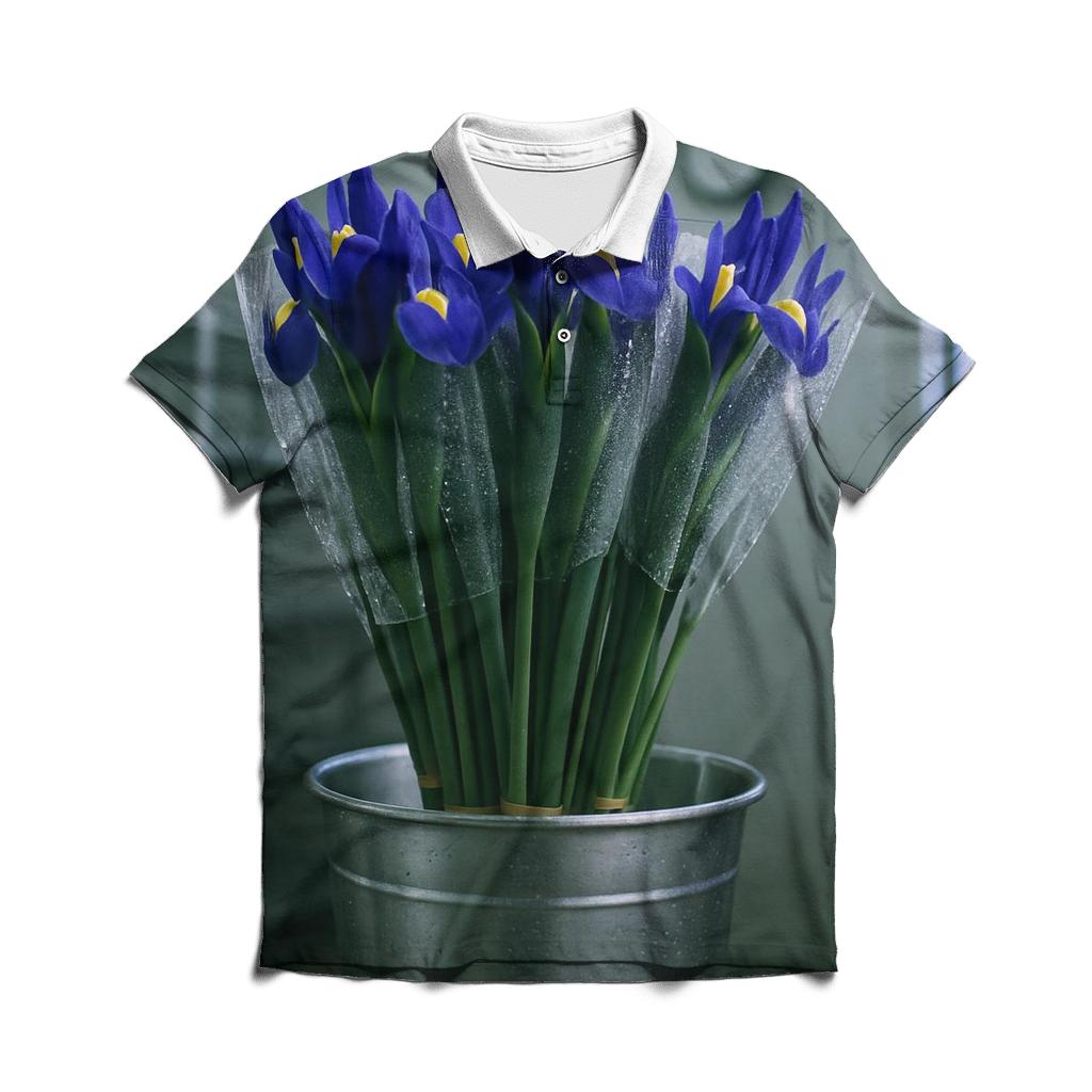 Dutch Iris Stems In A Florist Cold Room designer slim fit polos