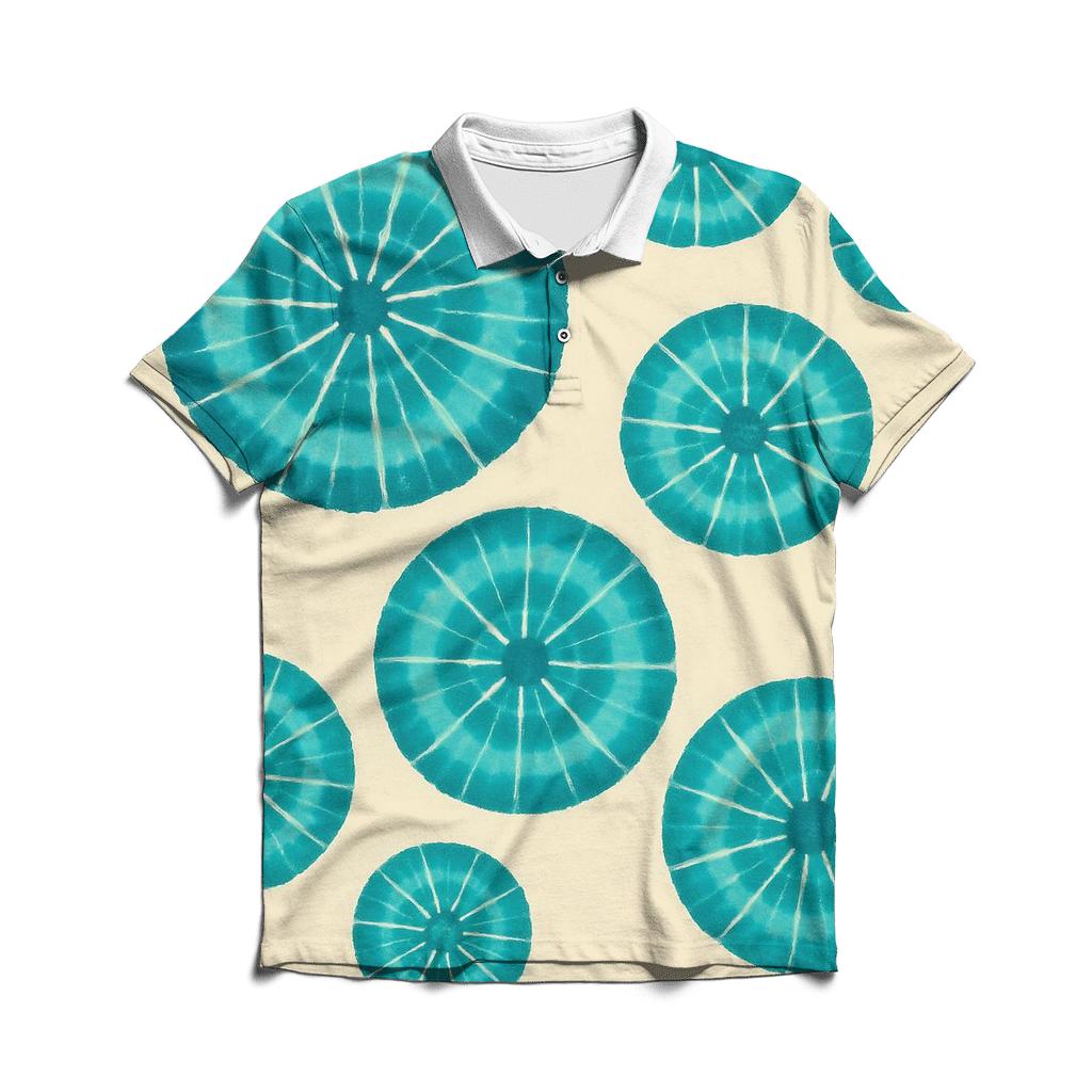 Kumo Cluster Galaxy Rosettes embroidered polo tops