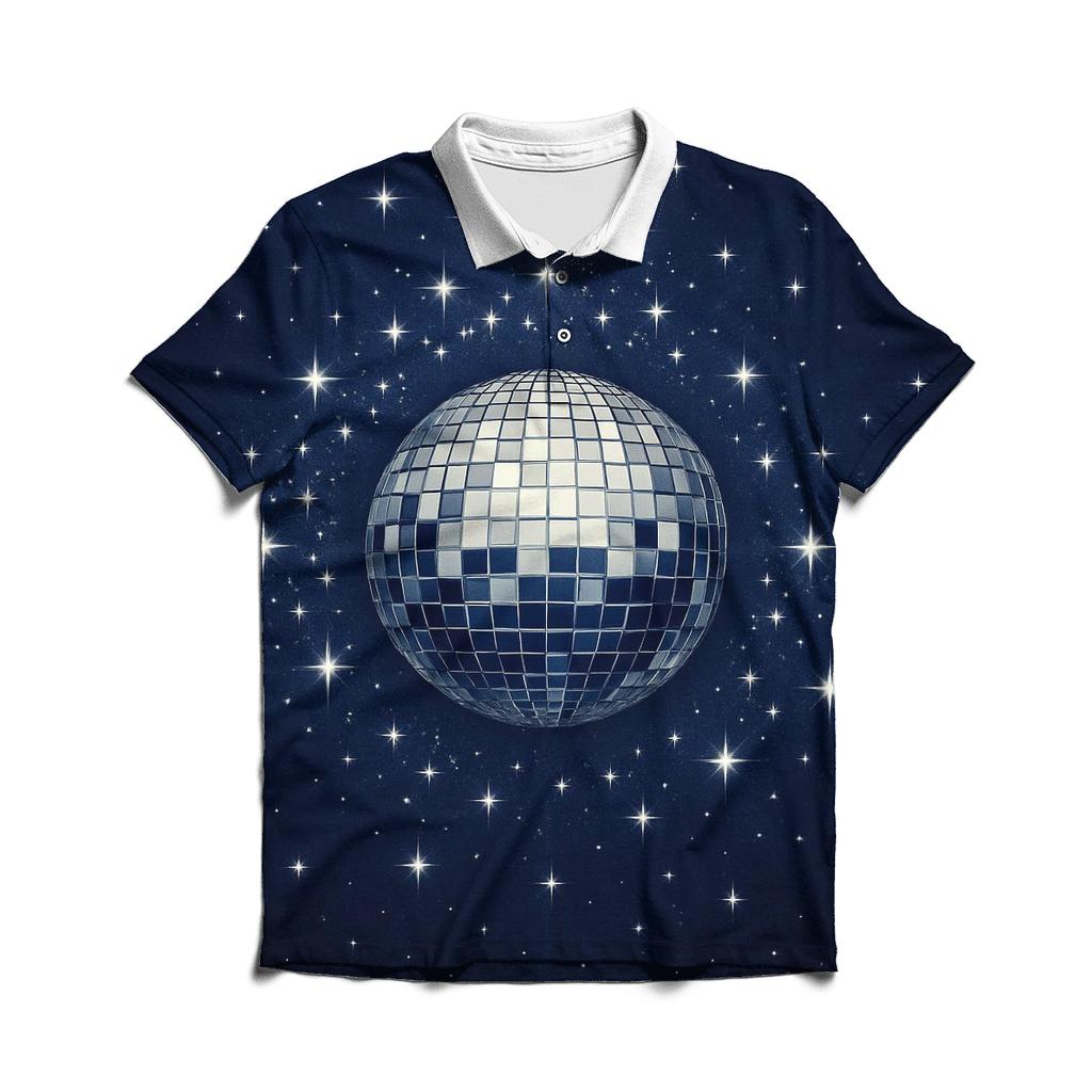 Midnight Disco Halo personalized polo shirts