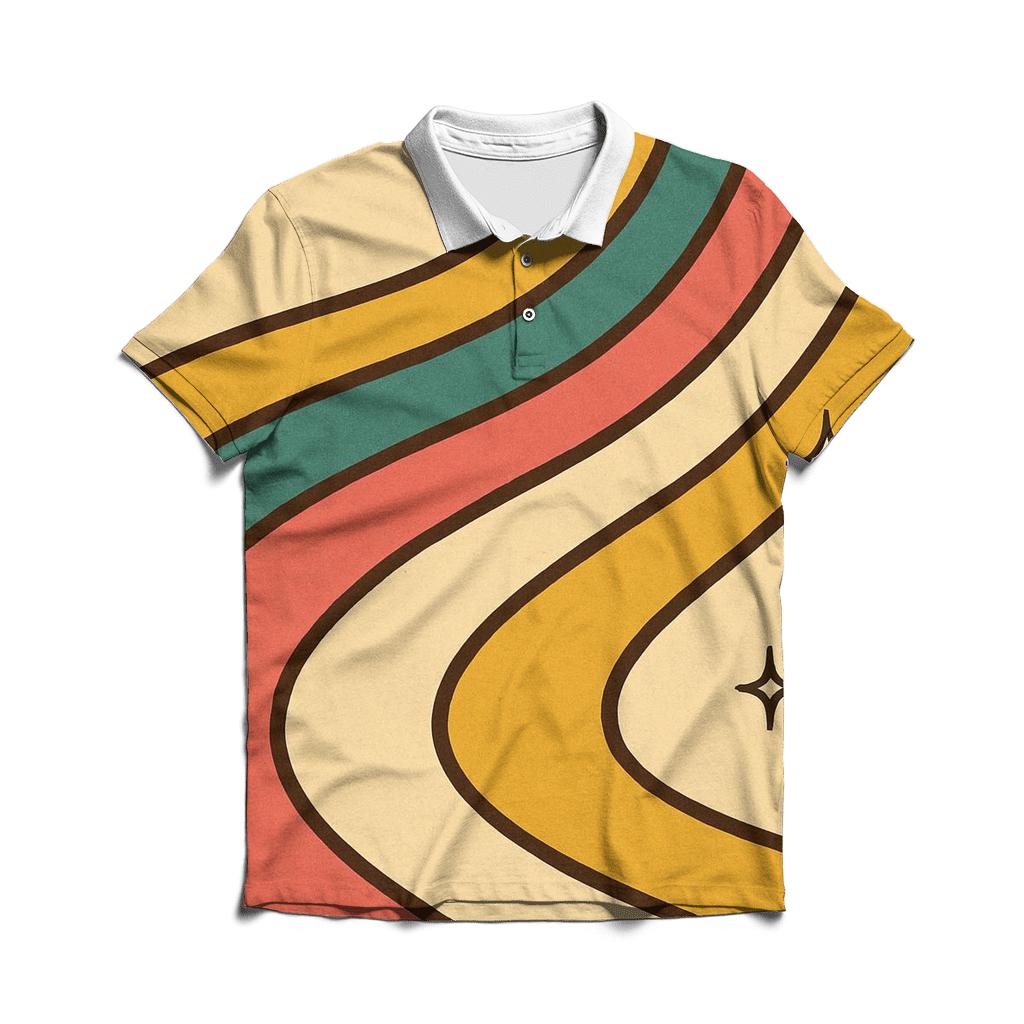 Roller Rink Rainbow Lanes casual sports polo shirts