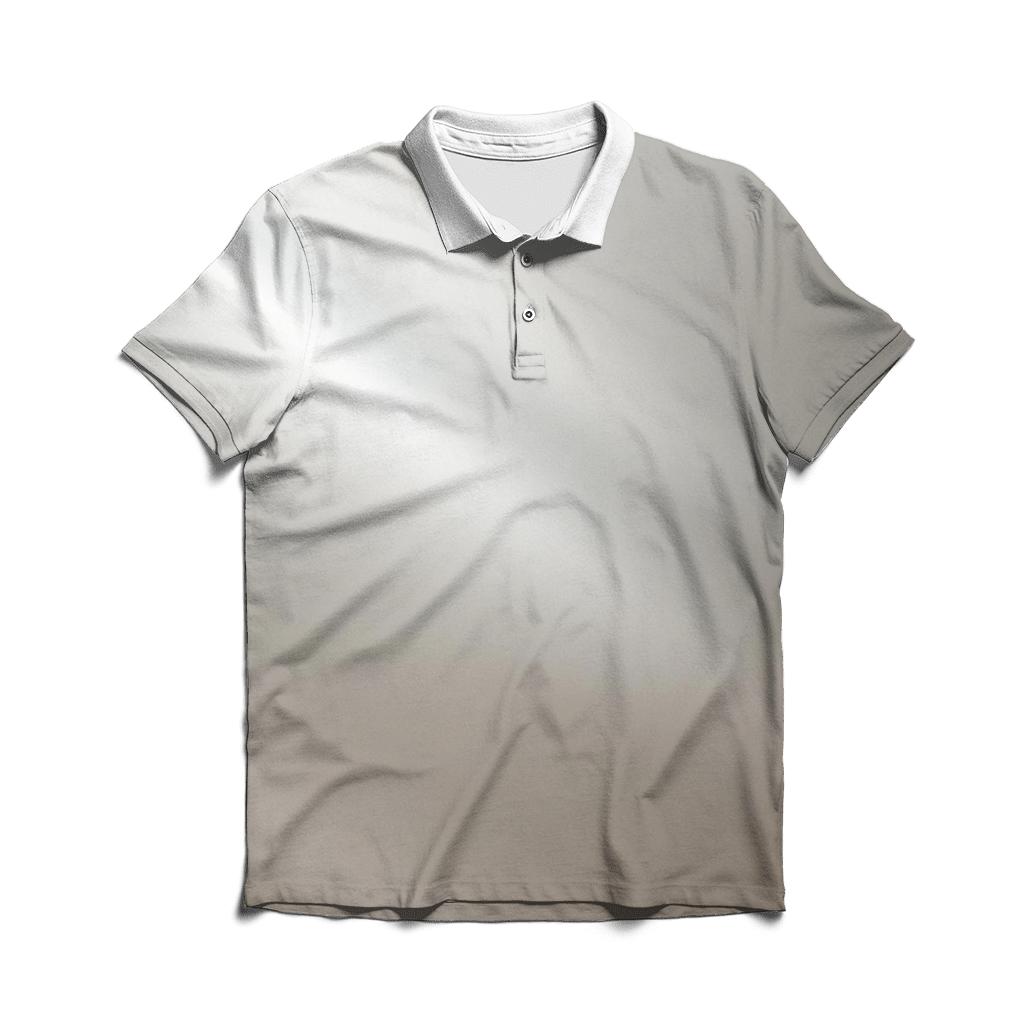 Pearl Chrome Mist Gradient personalized polo shirts