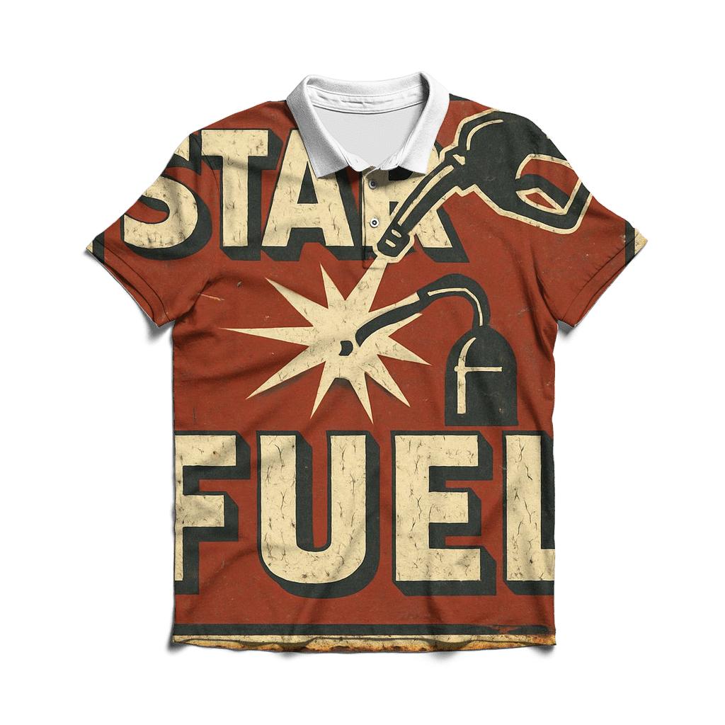 Antique Gas Station Sign For Star Fuel designer slim fit polos