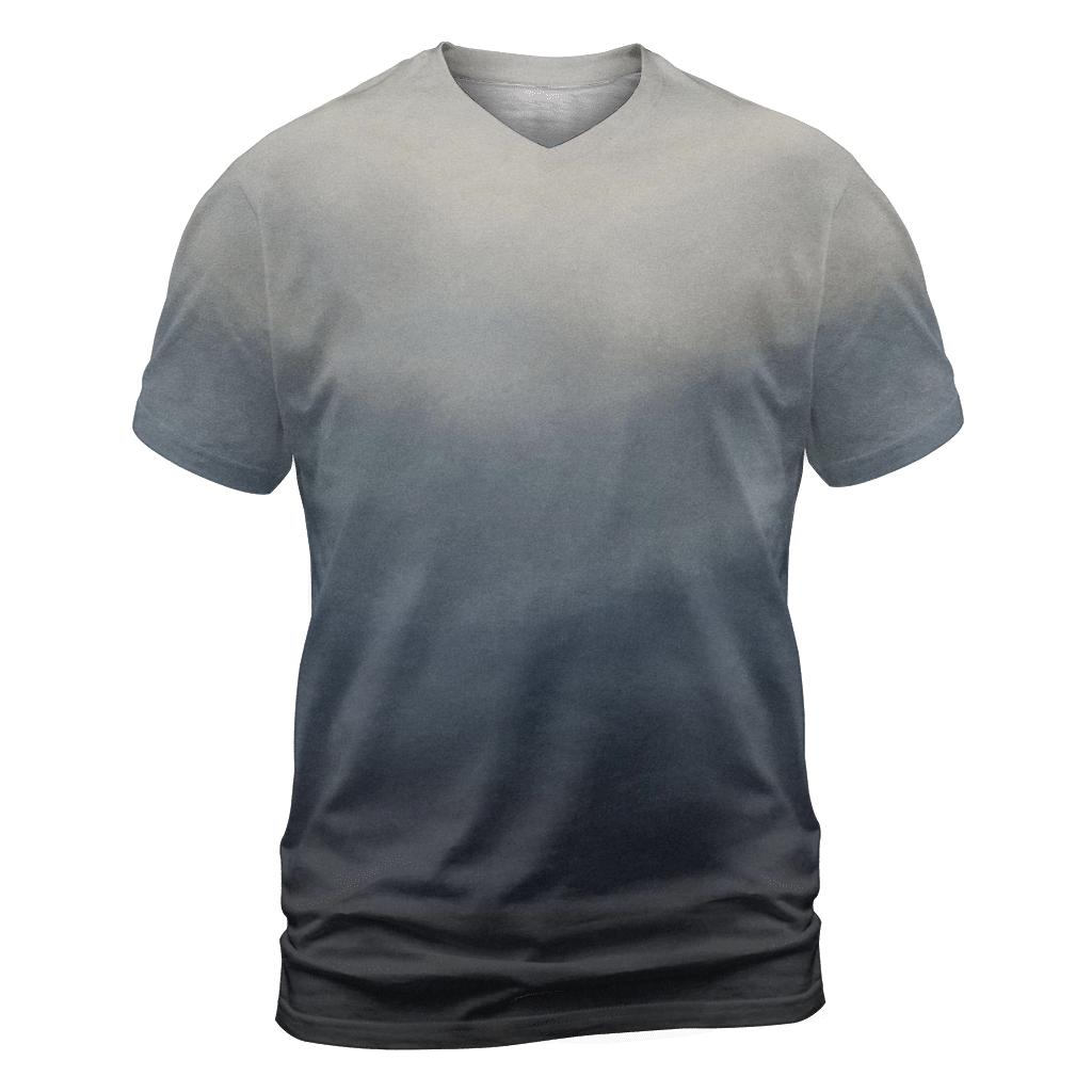 Moonlit Ink Wash Gradient artistic all-over print tops