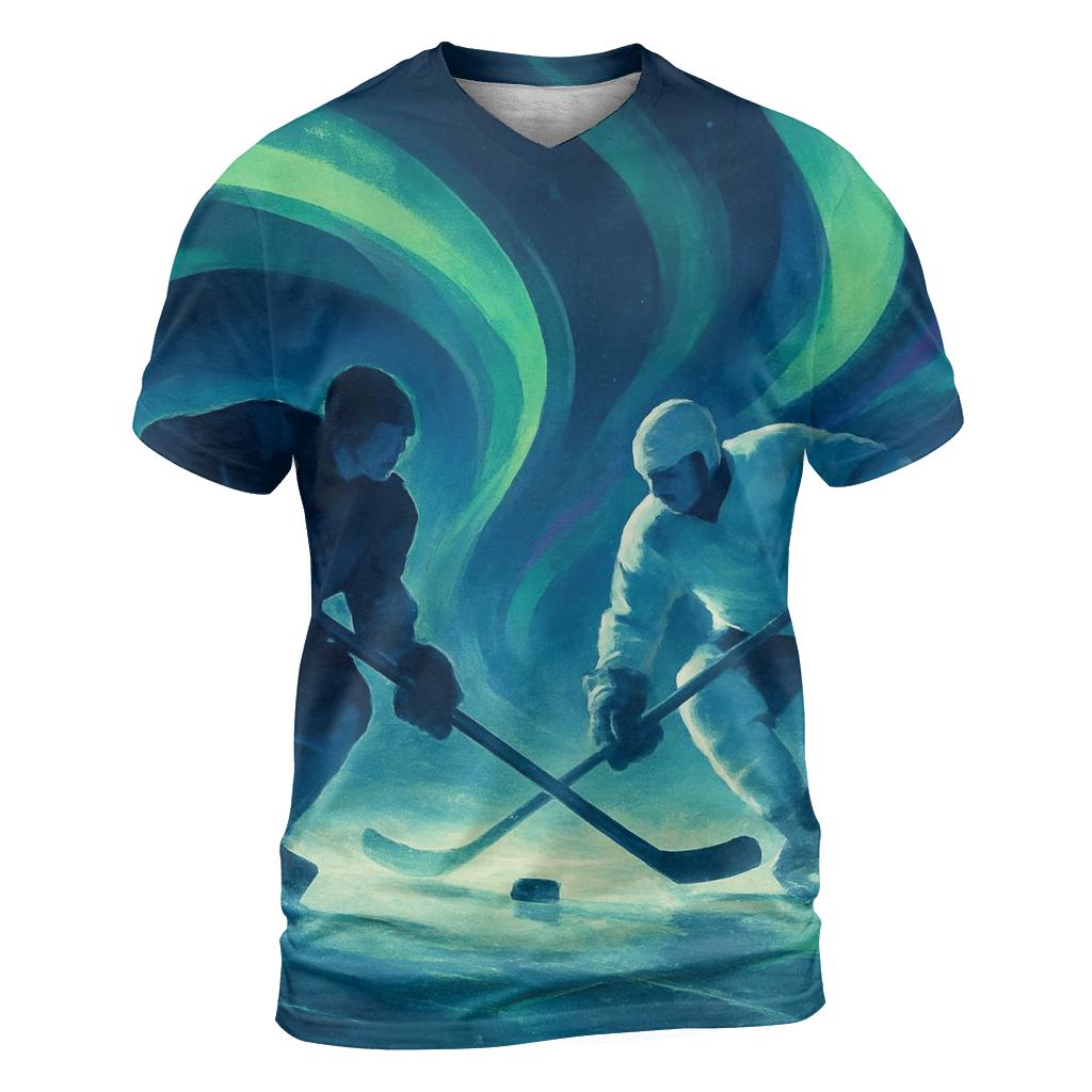 Aurora Ice Hockey Clash trendy printed shirt styles