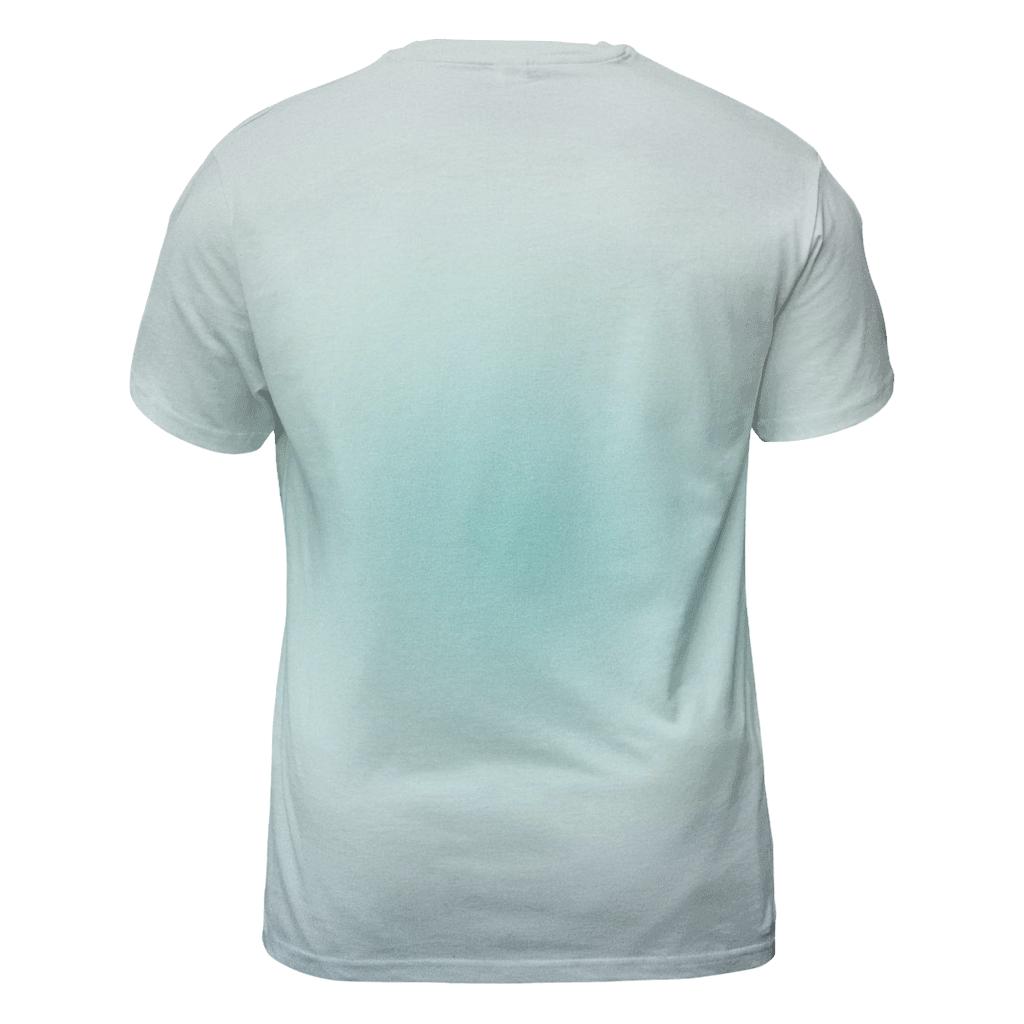 Glacial Halo Radial Gradient unique graphic print tees